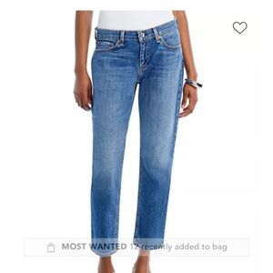 rag & bone Dre Low Rise Slim Boyfriend Woman’s Size 28